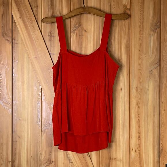 Banana Republic Skirted Tie Front Detail Tank size S - Picture 4 of 5